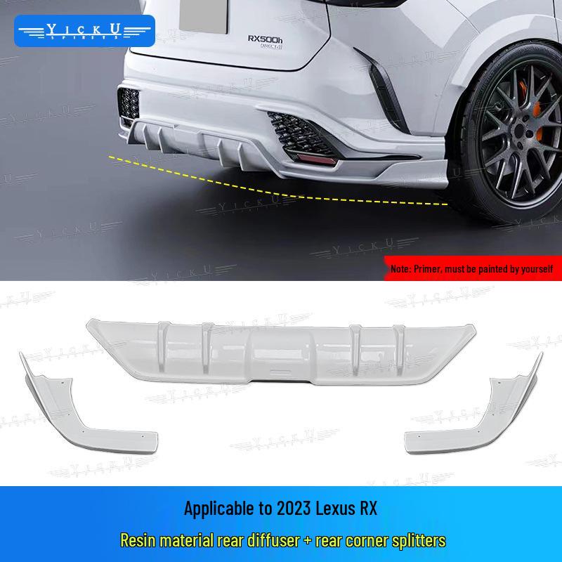 Lexus RX350/500 Carbon Fiber Body Kit (Front Lip, Fender Flares, Rear Lip, Side Skirts, Tail Top Spoiler, 2023-2025)