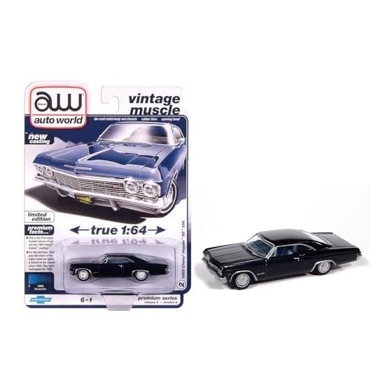 Auto World 1/64 1965 Chevrolet Impala SS - Dark Blue