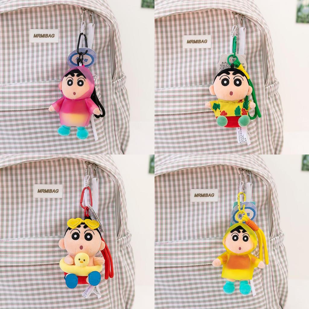 Plyšový přívěsek na klíče Crayon Shinchan s designem pláštěnky Pro děti i dospělé