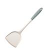 Grayish-white Silicone Kitchen Utensil Set: Non-stick Spatula, High-temp Resistant Ladle, Food-grade for Stir-fry and Soups.