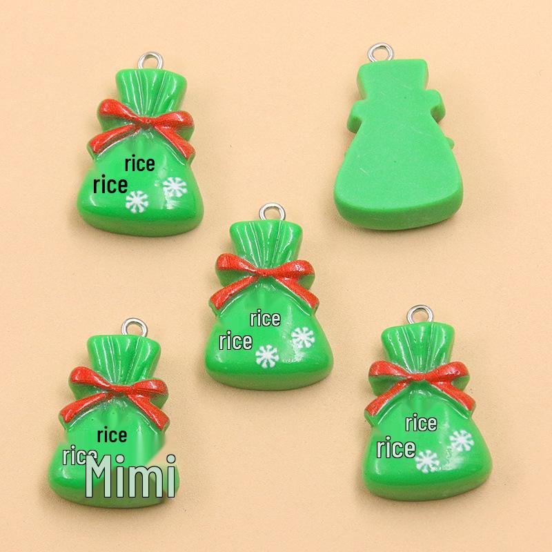 Ciondoli in Resina Serie Natalizia: Campanelle per Albero, Babbo Natale, Renne, Pupazzo di Neve Ornamenti
