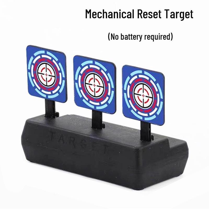 Electronic Rebound Target Gun with Auto Reset, Light & Sound Effects for Shooting Practice