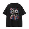 Sex Pistols Sex Pistols Retro American Street Sense Grey VTG Rock Mens Summer Shortsleeved Tshirt