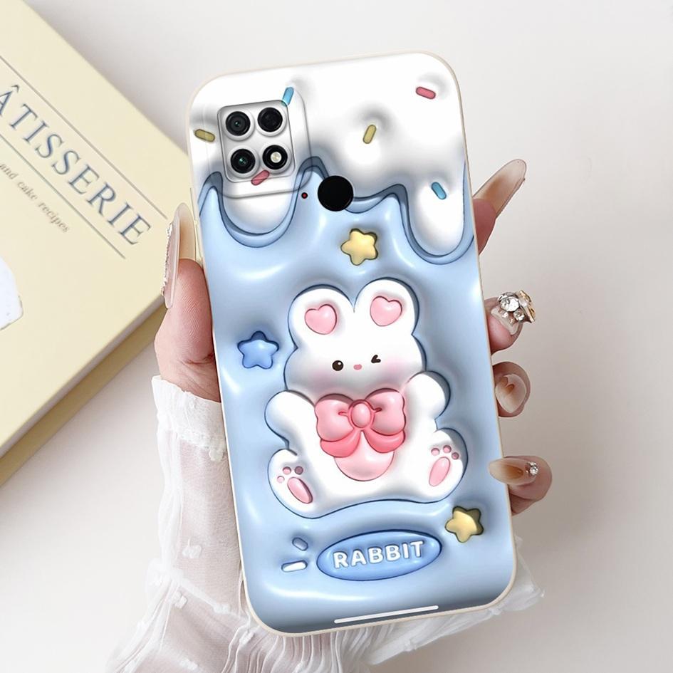 For Xiaomi Poco C40 Case 220333QPG Fashion Daisy Flower Graffiti Soft Silicone Shockproof Back Cover For Poco C40 PocoC40 Bumper