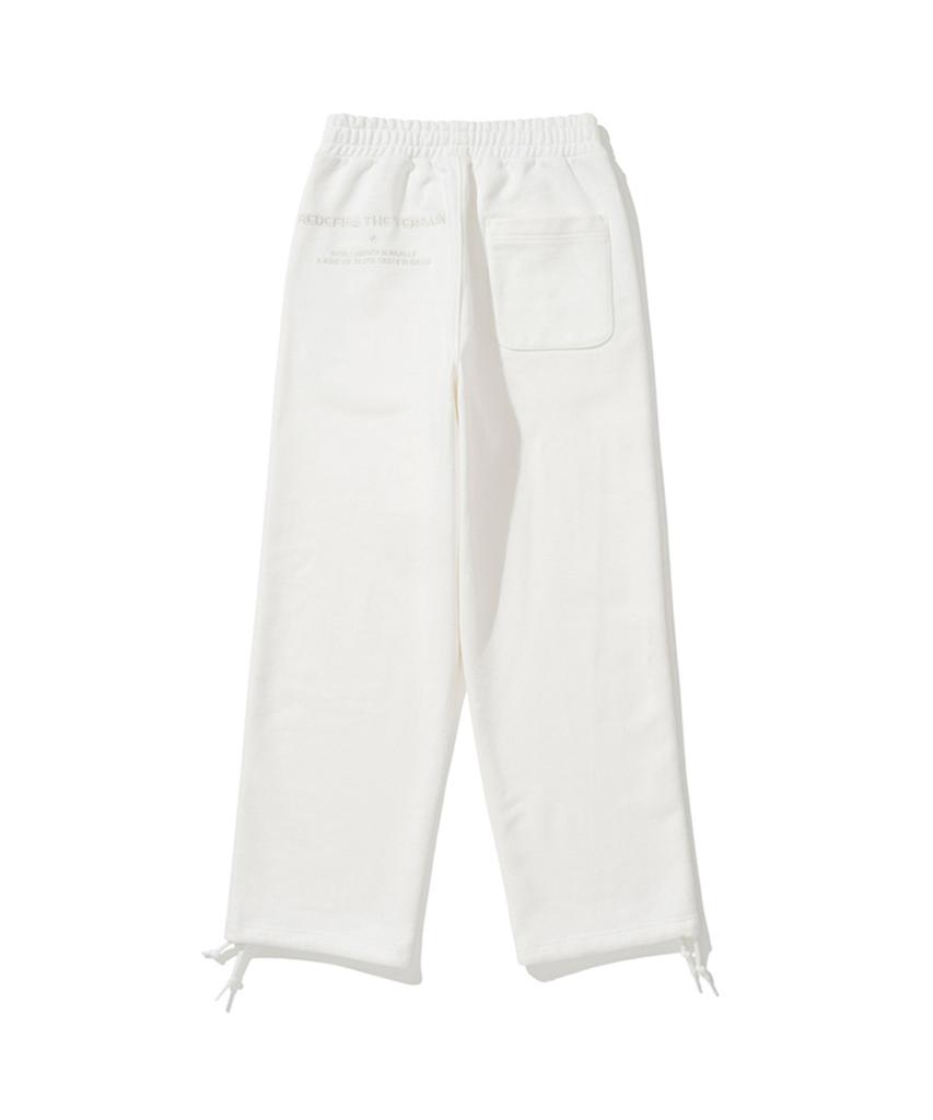 ERER Embroidered Detail Sweatpants Ivory