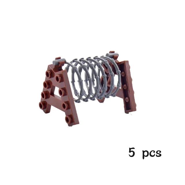 MOC 30104 92338DIY City Military Base Barbed Wire Fence Mesh Isolation Net for WW2 SWAT Weapons Building Blocks Model Bricks Set