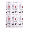 Bathroom curtain cartoon thickened anti-mildew cat PEVA dry and wet separation door curtain thickened shower curtain