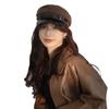 Japanese Retro Anchor Tag Punk Navy Hat Autumn and Winter New Windproof Versatile Hat Women British Style Beret Trend