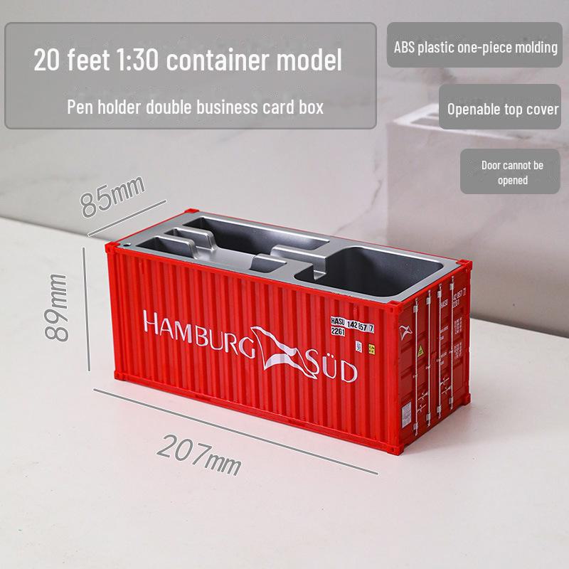 20ft Model Container Pen Holder & Business Card Box