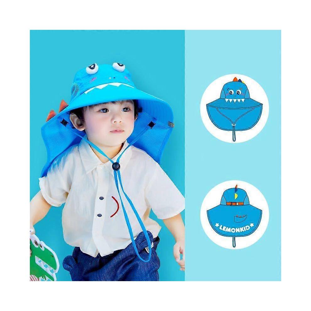 (52cm, dinosaur) UPF50+ Children's sun hat Summer fisherman's hat sun hat outdoor sun hat