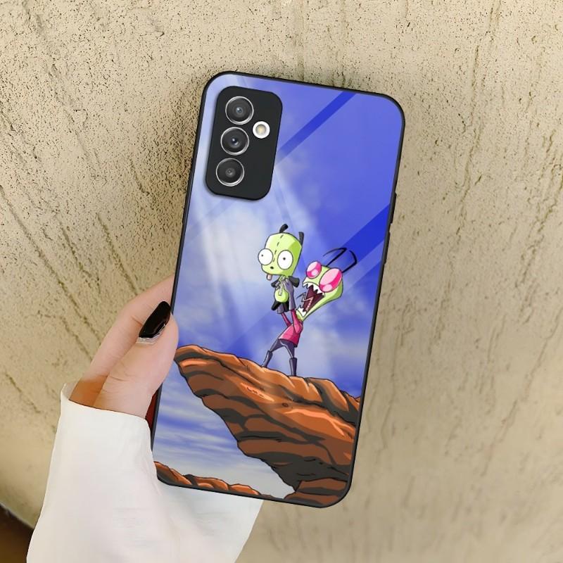 Invader Zim Telefoonhoesje Voor Samsung A72 A71 A70 A54 A52 A51 A50 A42 A40 A34 A33 A32 A31 A30 A22 A21 A20 A14 A12 A10 Glazen Cover