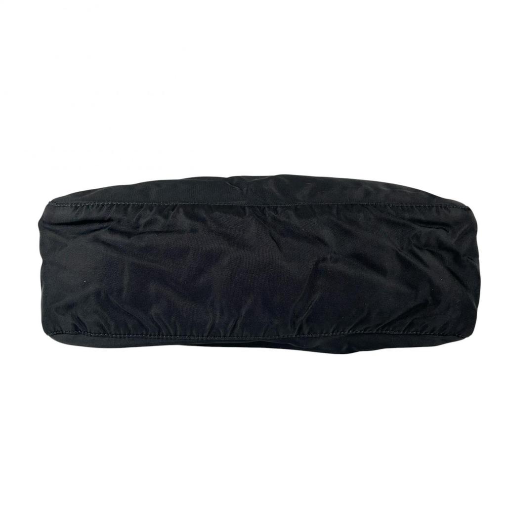 PRADA Triangular logo Shoulder Bag black Women used