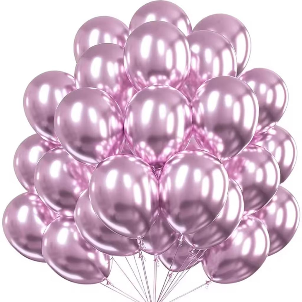 5/10/12inch Metal Purple Balloons Chrome Silver Blue Rose Gold Balloon Graduation Birthday Wedding Party Decorations