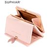 Simple flannel new small wallet short women's change bag card bag integrated wallet student girl