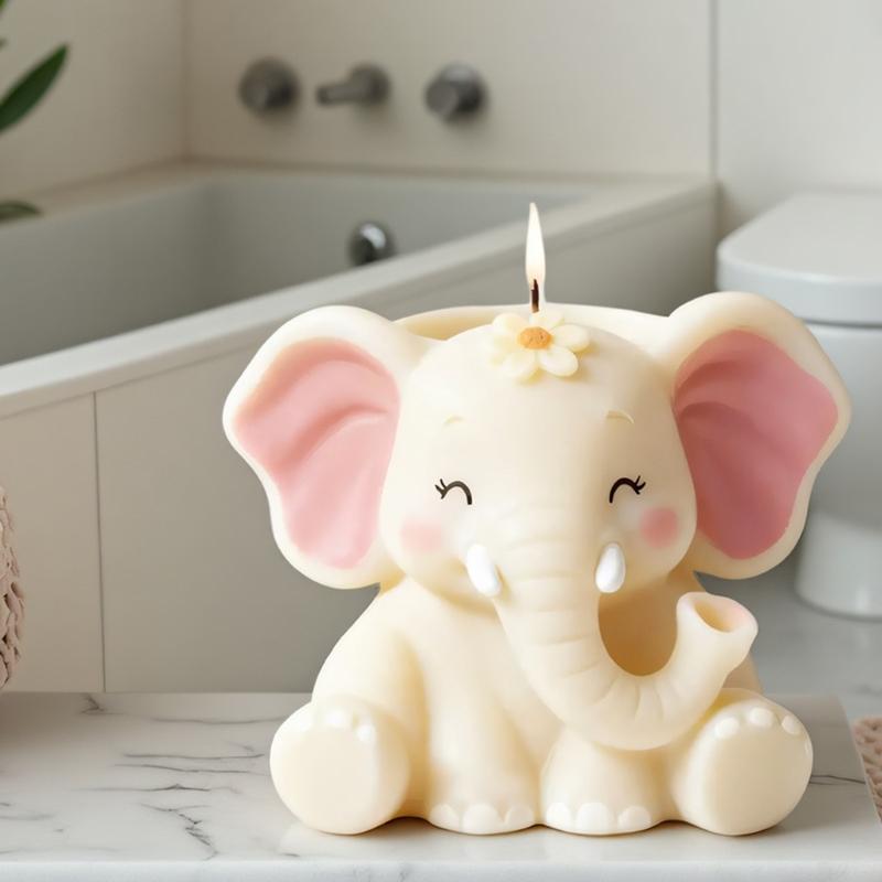 Creative Elephant Silicone Mold for Handmade Flower Pot Jewelry Holder and Candle Stand Planter Mould