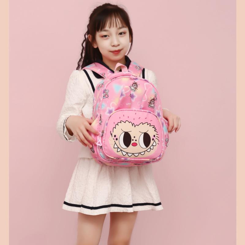 Modă Labobo Rucsac Școlar Drăguț Desen Animat Mat cu Bule Ușor Rucsac pentru Copii Imprimeu la Mod Grădiniță Copil 3-6 Ani Genți de Umăr Duble