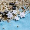 10Pcs Home Decor Resin Mini Christmas Decoration Plant Pot Snowflake Landscape Ornament