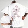 2025 Summer Three Days Grace OneX Paper Loose 100 Pure Cotton Printed Tshirt High Quality Street High Quality Mens Womens