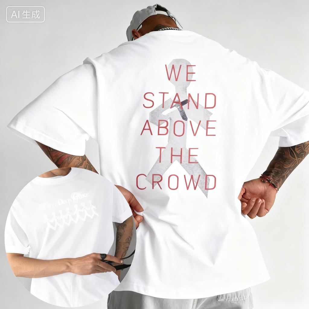 2025 Summer Three Days Grace OneX Paper Loose 100 Pure Cotton Printed Tshirt High Quality Street High Quality Mens Womens