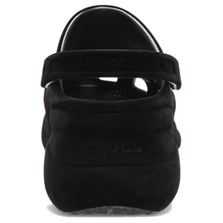 Crocs Bae Clog Zamatové Jednoduché Pohodlné Drevené papuče Dámske papuče Čierne 211919-001