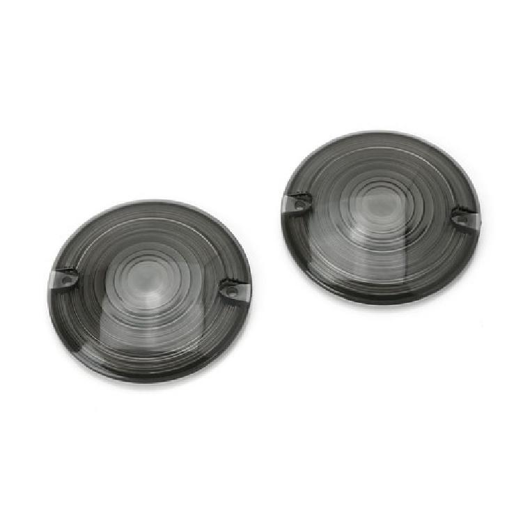Smoked Lens Turn Signal Light Flat Lens Covers For Harley Davidson Motorcycle