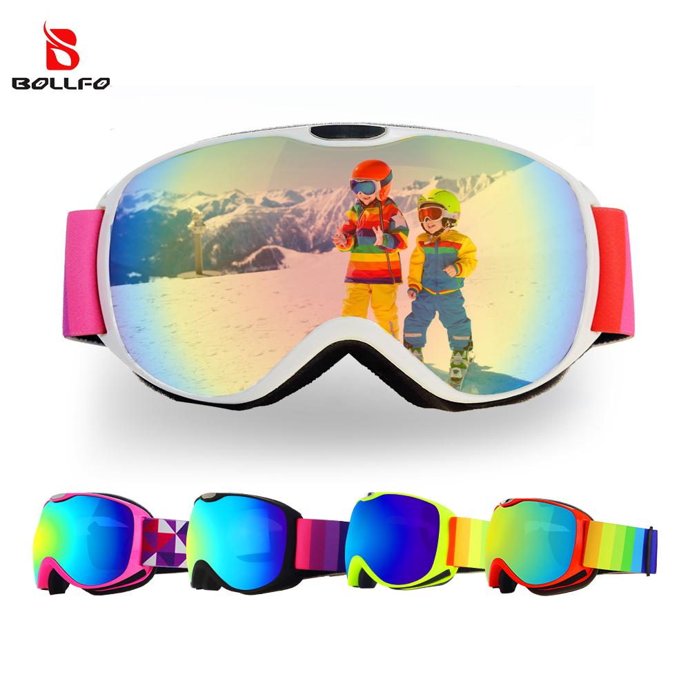 Kids Snowmobile Goggles Boys Girls Snowboard Glasses Snow Sports for Children Age 4-12 Anti Fog UV Protection Ski Skiing Goggles