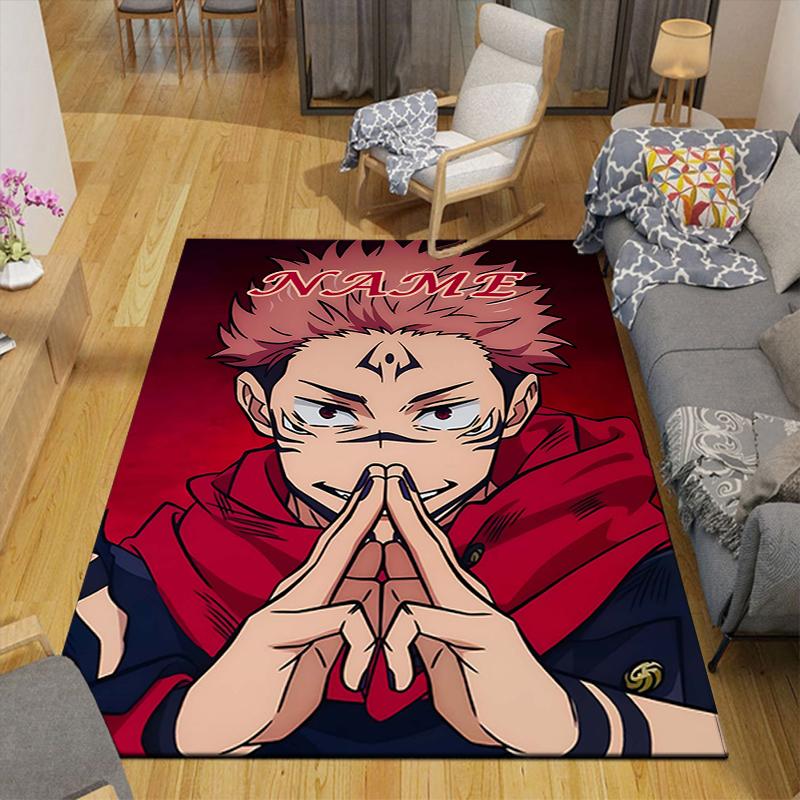 Custom 1Pc Jujutsu Kaisen Group Adventure Rug Office Carpet Indoor Outdoor Entrance Doormat Nonslip Soft And Comfortable Living Room D2915153