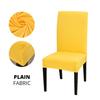 Jednobarevný potah na židli Stretch Spandex Slipcover Protector Do kuchyně Sedadlo na židli Hotel Banket Svatba Jídelna 1 /2 /4 /6 ks
