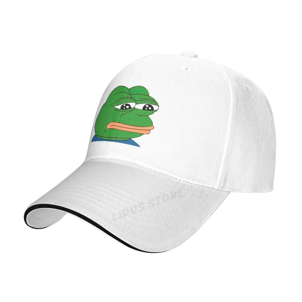 Fashion Men Sad Frog Baseball Cap Outdoor Adjustable Dad Hat Men Summer Snapback Hats Sad Frog Sports Golf Cap Gorra