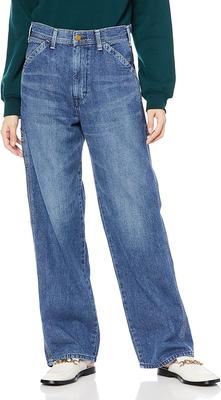 Lee Painter Denim High Size LL6288 Kalhoty, Kalhoty se širokými nohavicemi, Pas, Dámské, Modrá, M,