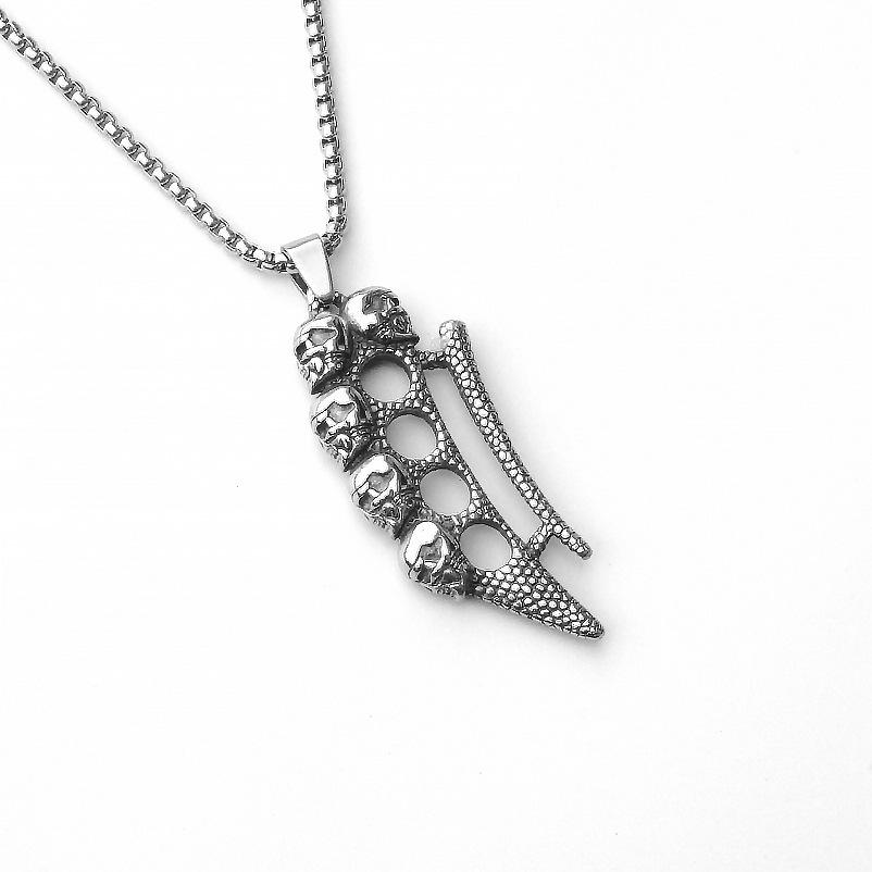 Hip-Hop Zodiac Year of the Snake Pendant: Cobra King Necklace for Men & Women - Stainless Steel Animal Jewelry