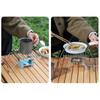Camping Portable Folding Barbecue Rack Outdoor Stainless Steels Stove Holder Barbecue Rack Pot Holder Easy to Use