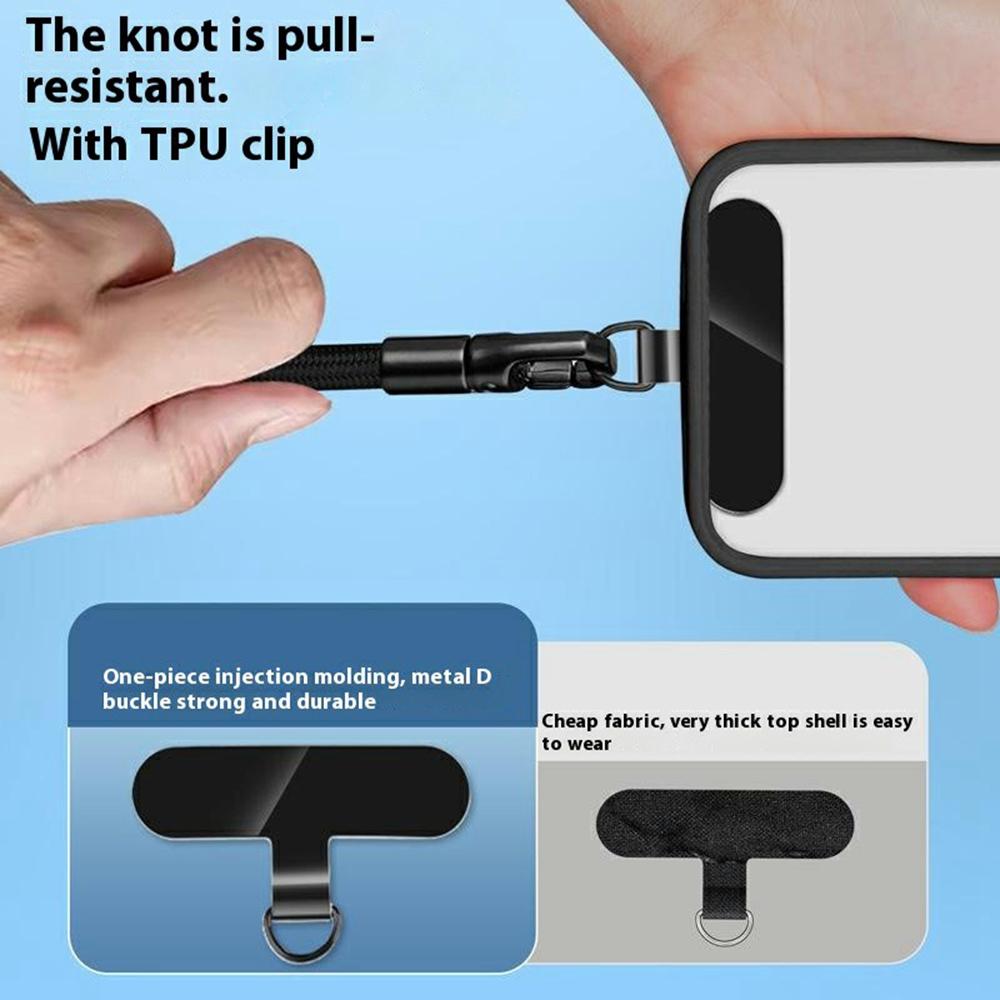 

7mm Adjustable Wrist Strap Self-Locking Phone Lanyard with Tether Tab,360-Degree Rotating Hook Yellow