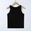 Women's Seamless Sleeveless Vest with Built-in Bra - No Underwire, Slimming Fit