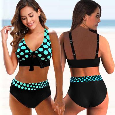 Womens Print Set Swimsuit Swimwear Bathing Suit Beachwear Two Pieces Bikini Plus Size