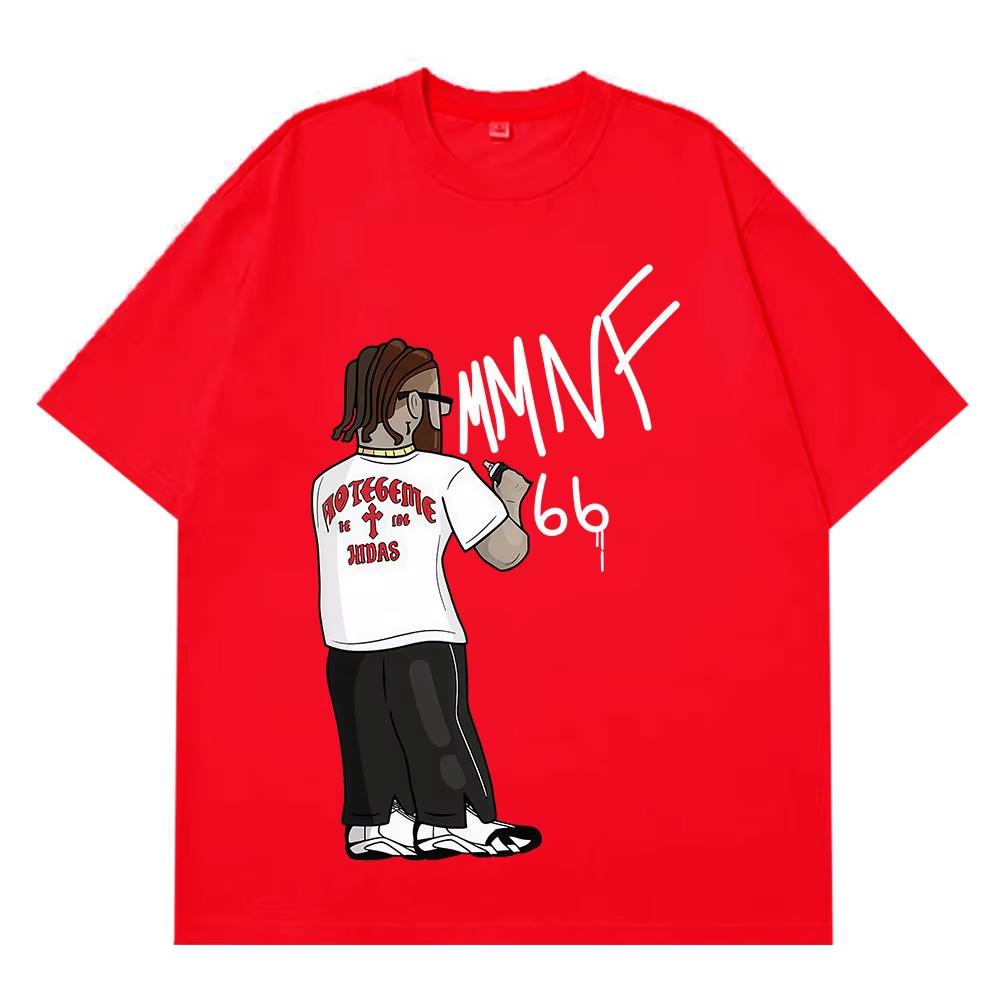 Rapper Hades66 Fashion Print Tshirt Unisex Unisex Hiphop Vintage Tshirts Shortsleeved Top Casual Aesthetic Trend Tshirts