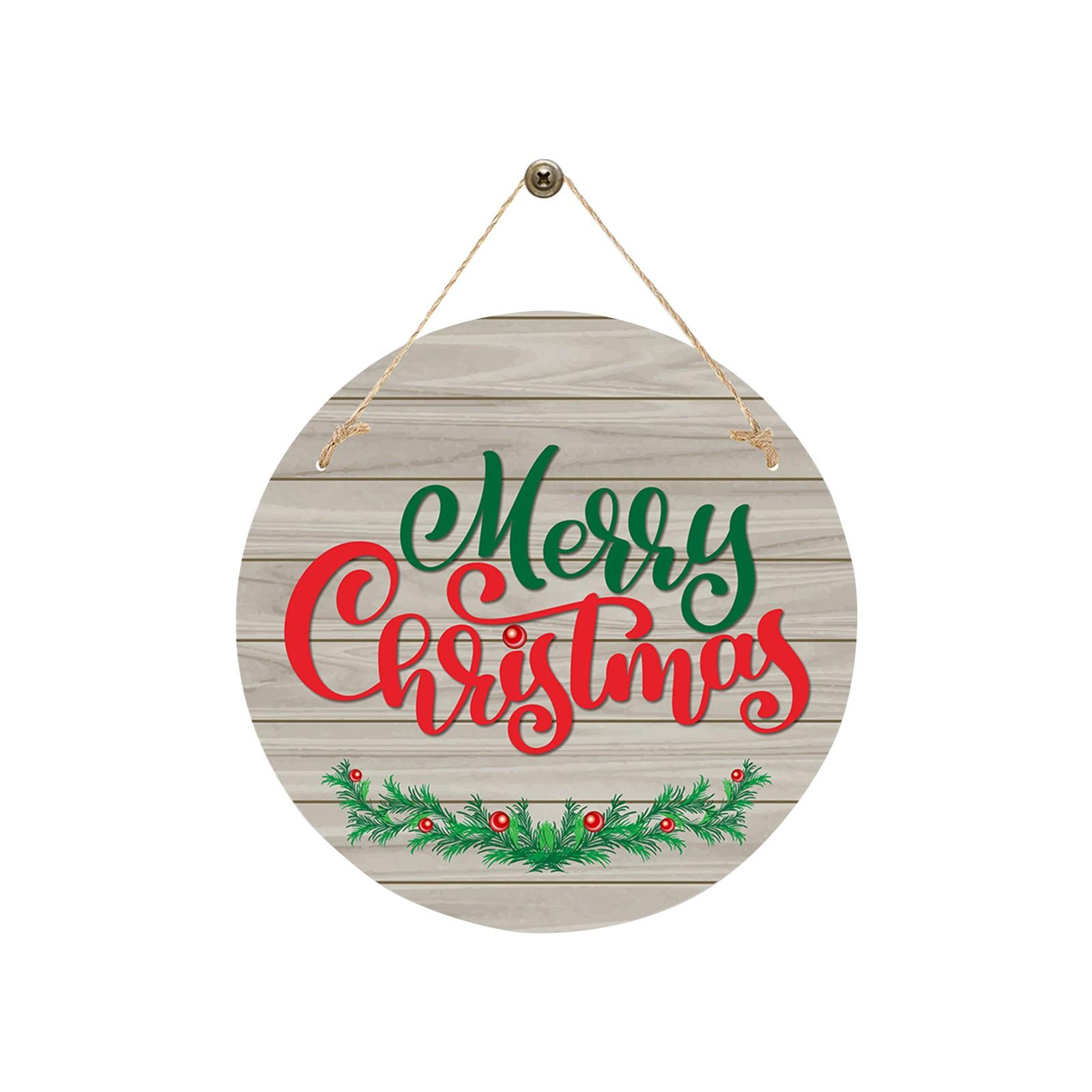 

Рождество Новый год Подвеска на дверь Рождественская праздничная вечеринка Атмосфера Украшение Подвесная табличка на дверь Кастомизация One Size