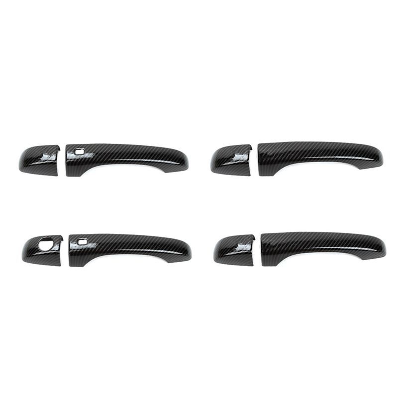 Powerful Car Exterior Door Handles Cover Trim For 300 2011- Parts Accessories ABS Carbon Fiber