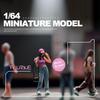 1/64 Diorama Figure Miniature Layout 2.6 cm in Height Street Scene People Model Female Character for