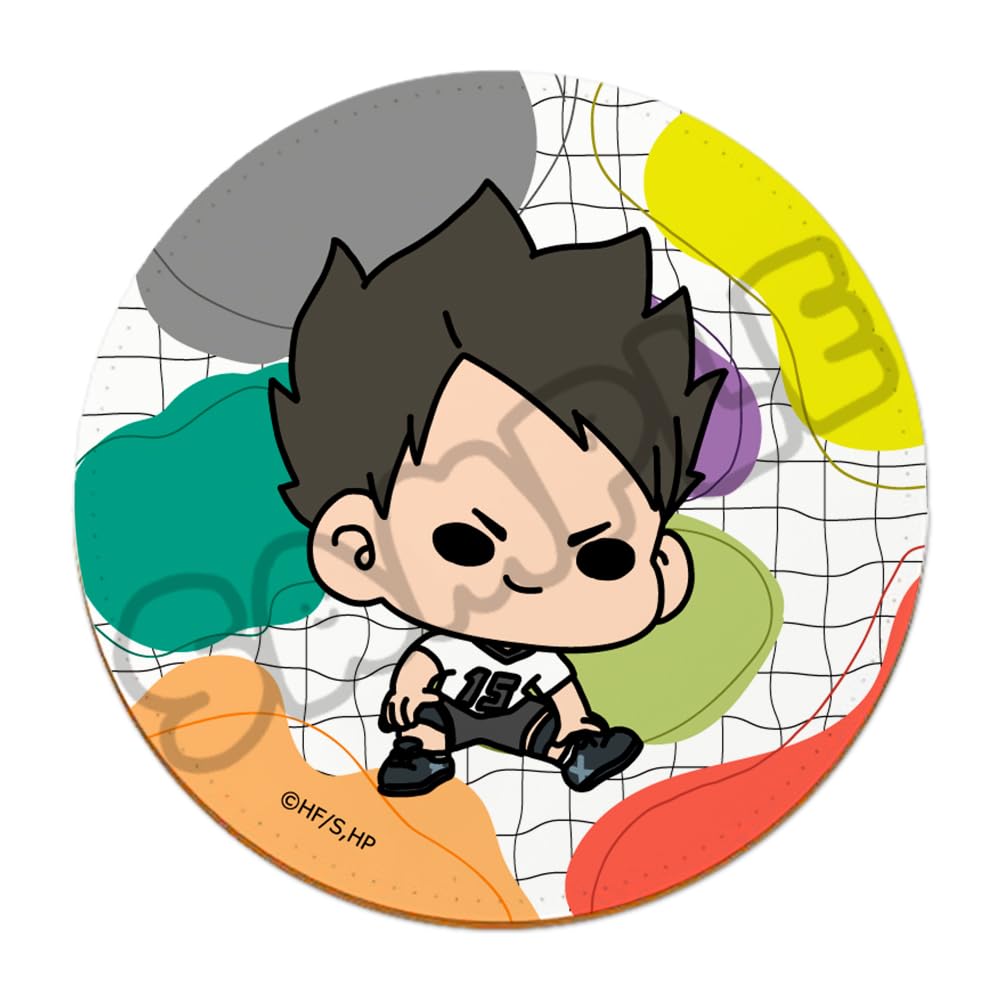 Plan 4 Leather Coaster M NG "Haikyu!!" [Michi Akagi] Everyone's Mochocho!