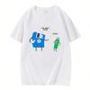 Floppy Disk Grafik unisex T-Shirt Vater & Sohn Floppy Disk Ingenieur Grafik Kurzarm Lässiges Baumwoll Rundhals T-Shirt Für unisex