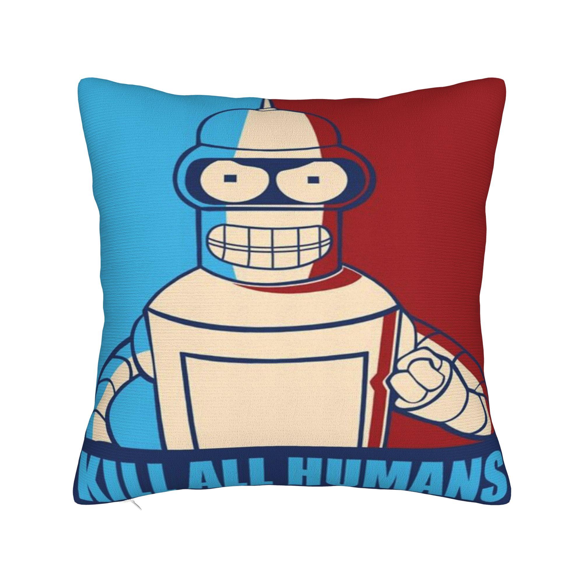 

Futuramaes Pillowcase Accessories Printed Cushion Cover Pillow Covers Home Decoration Square Multi Size 12x12in 30X30cm