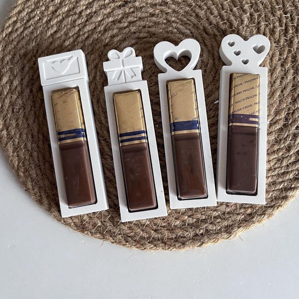 Cute Valentine's Day Cash Gift Box Mold 4 Holes Gift Money Holder Casting Molds  Home Festive Decor