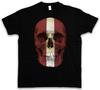CLASSIC LATVIA SKULL FLAG T-SHIRT Skull Banner Flag Latvia-