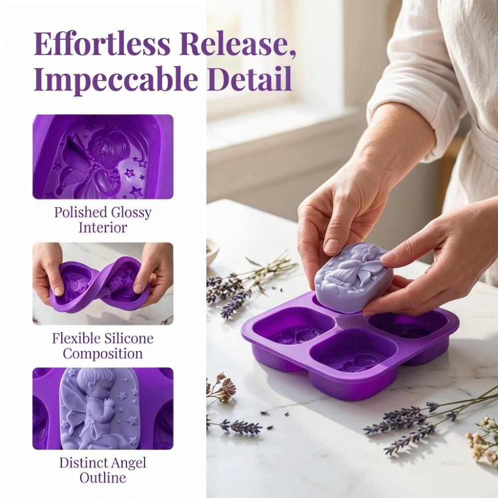 Angel Pattern Silicone Baking Mold Silicone DIY Mold Cooking Tool Baking Cake Mold Ice Cube Trays