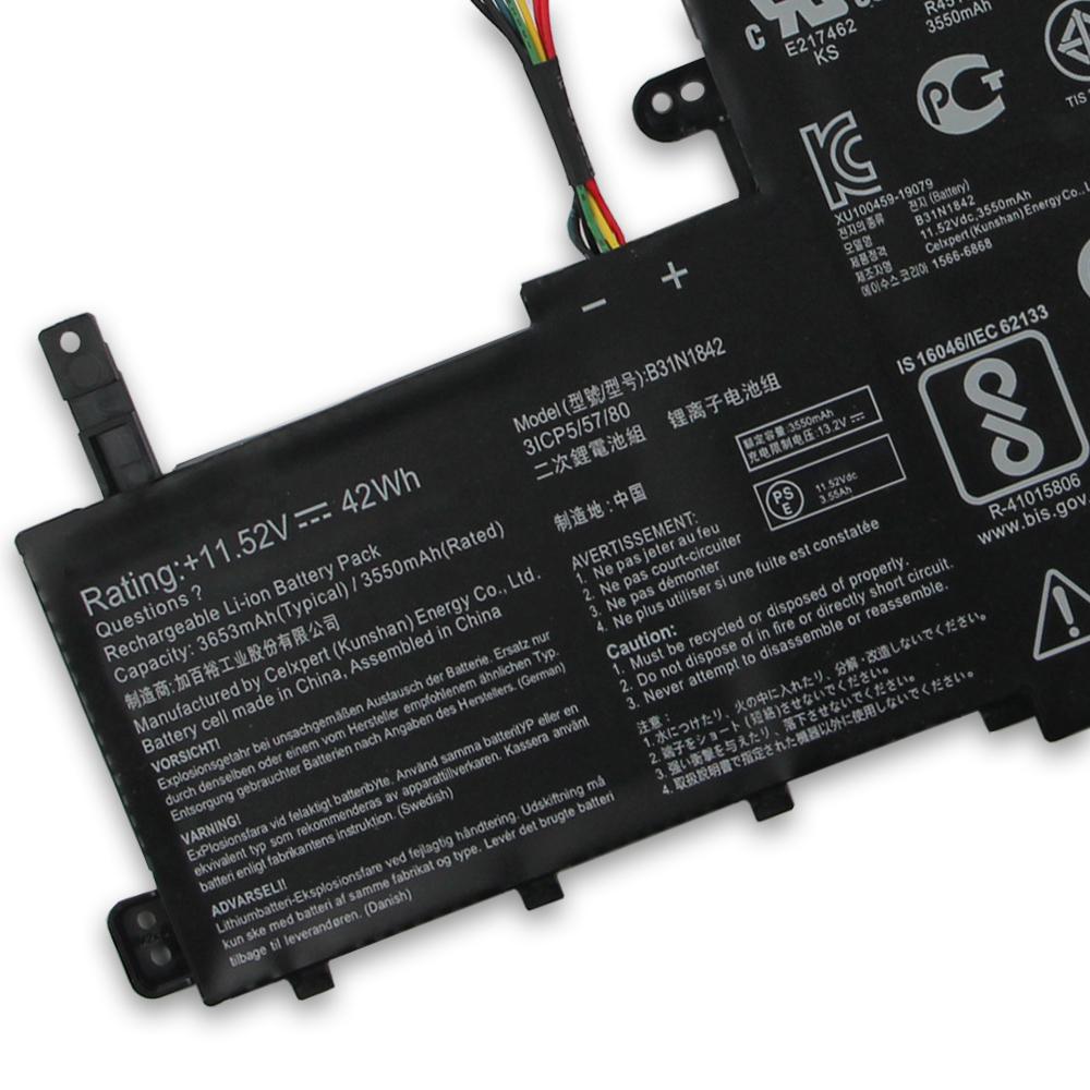 Baterie de schimb NOU B31N1842 pentru ASUS vivobook S15 X531FA V531FL D513 S531F F513 M513 3653mAh