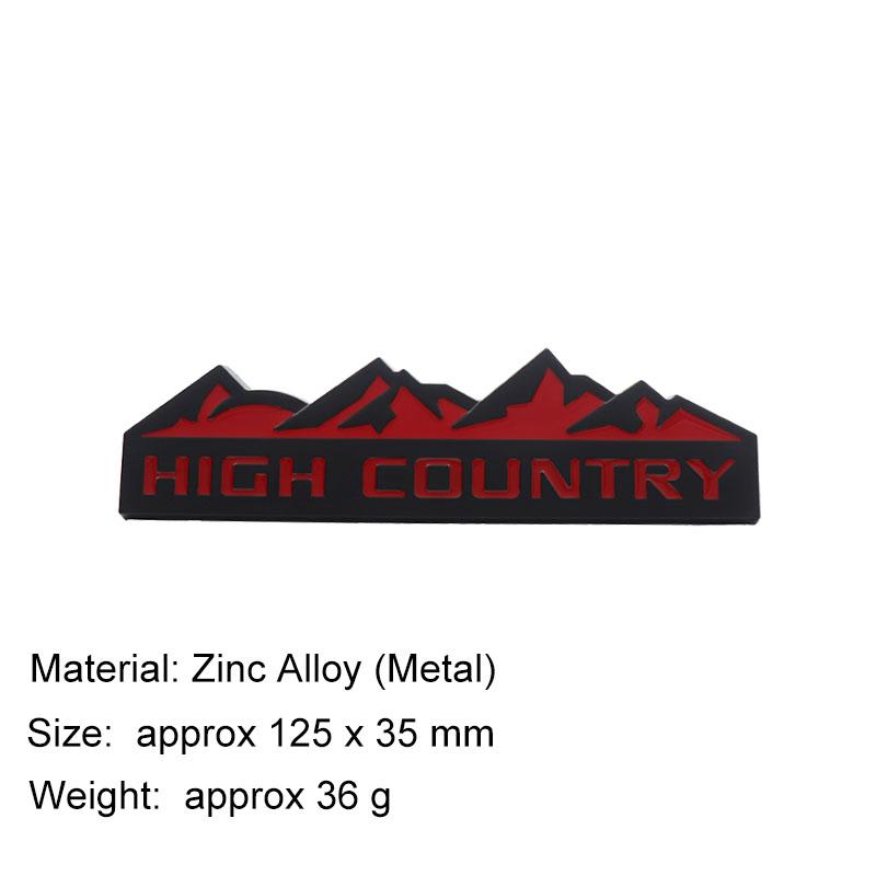 3D HIGH COUNTRY Snow Mountain For SUV Off Road car Hood Fender trunk Rear Decal Emblem Badge Sticker