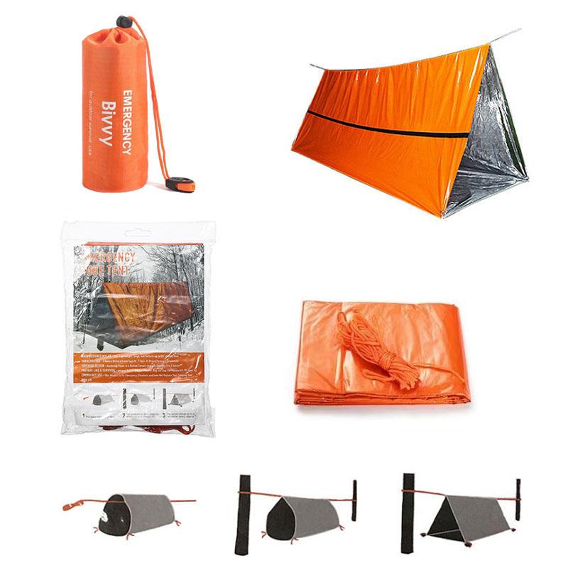 Outdoor Camping Survivalzelt Notfallschlafsack Survival-Schlafsack Tragbarer Camping-Schlafsack Outdoor-Zubehör