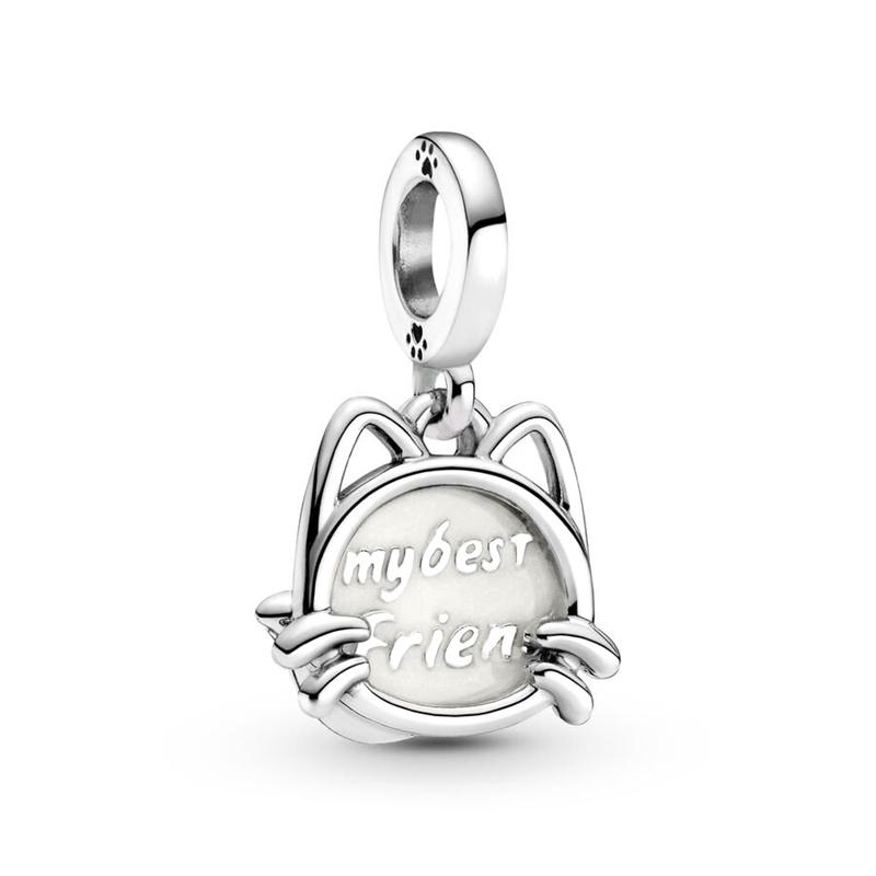 Star Heart Butterfly Lock Charm Bead Pendants for Original Snake Chain Silver Jewelry Gift