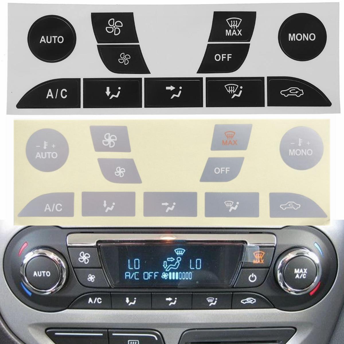 

Для Ford Focus 1999-2005 кондиционер переменного тока климат-контроль изношенная отслаивающаяся кнопка ремонт наклейки наклейки ПВХ автомобиль